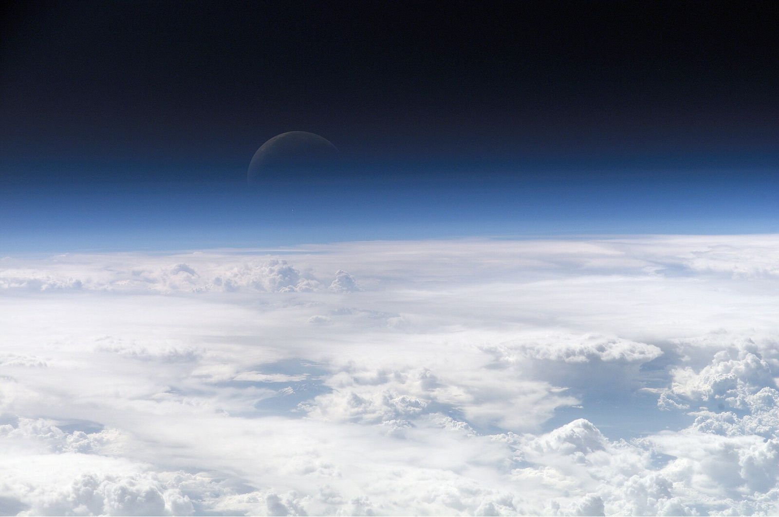 The top of the atmosphere at the Earth’s limb, from orbit